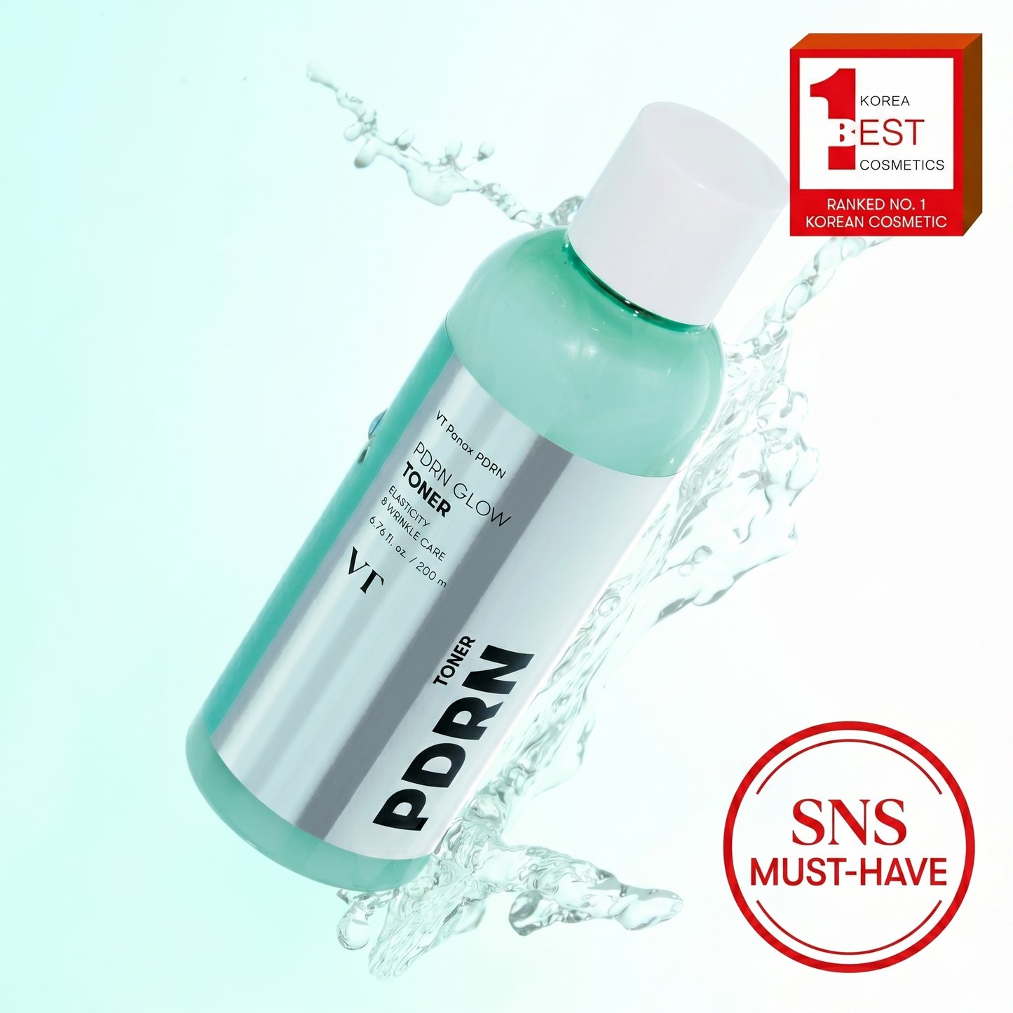 K-Beauty VT PDRN Radiance Toner 200ml - Instant Hydration Boost