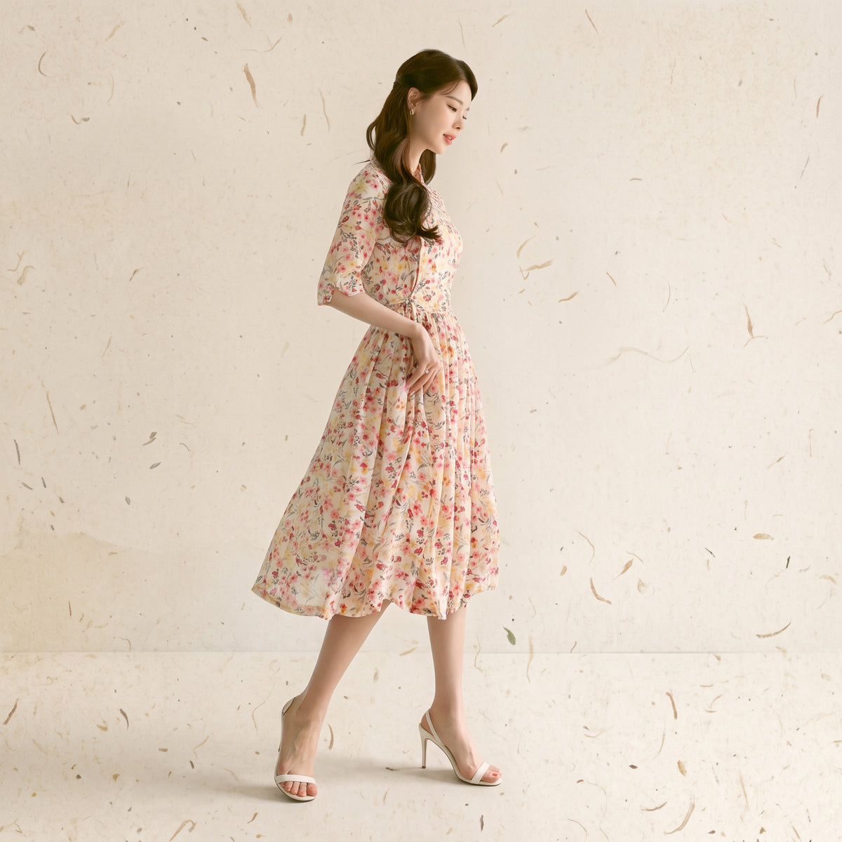 Korean Heritage Linen Wrap Dress Hanbok Heaven-Sent