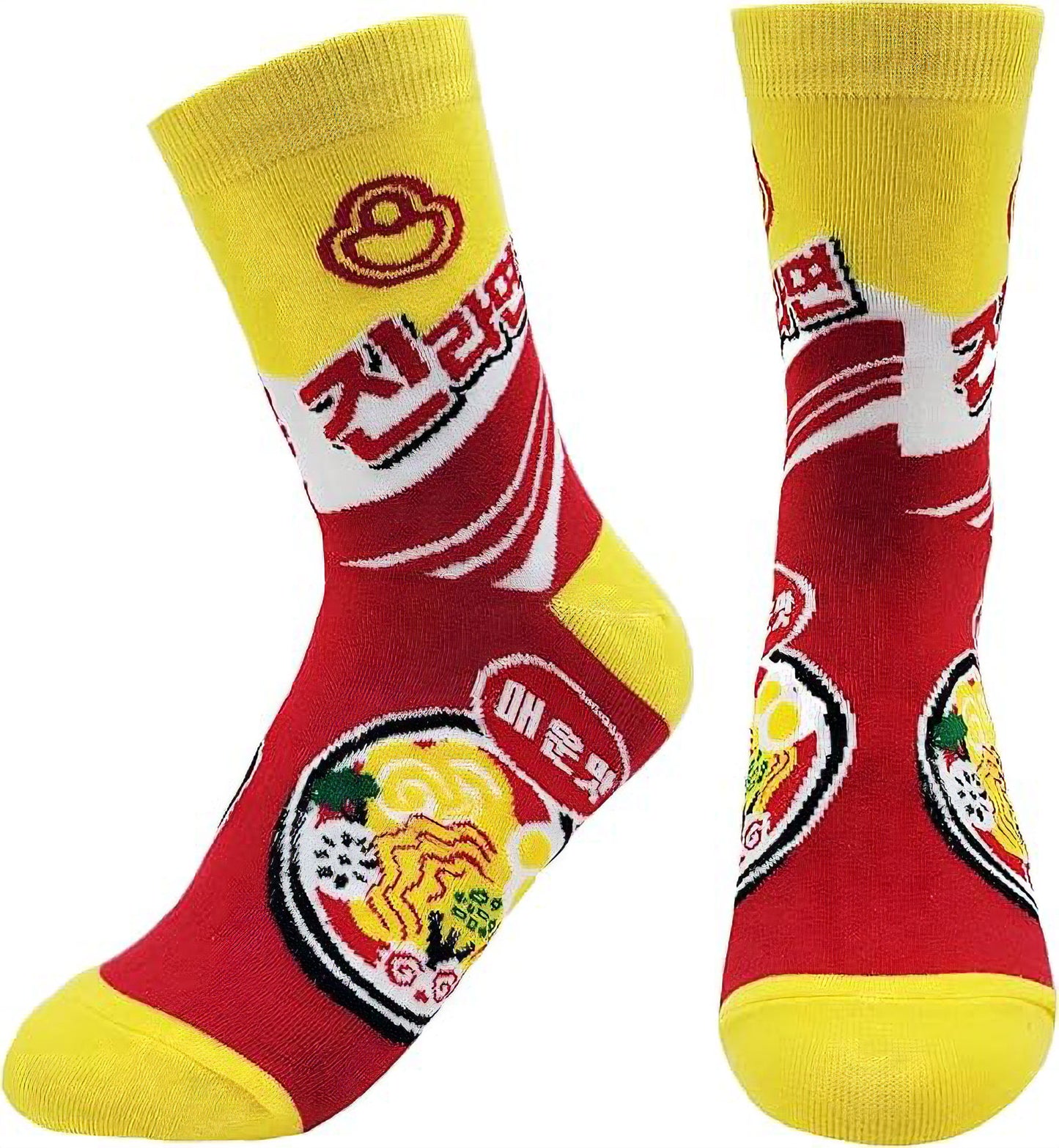 3Pairs K-Culture Korean Socks. Korean Ramyeon Socks.