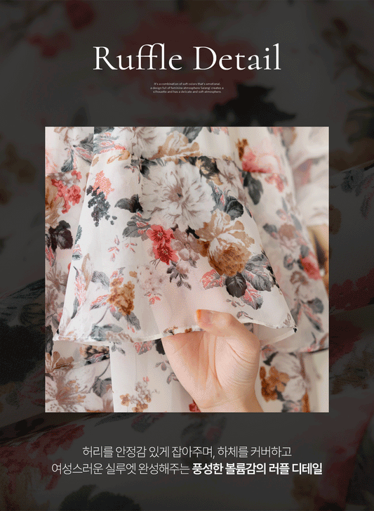 Korean Organza Hanbok Dress: Slim-Fit Color Block Sheer Sleeve