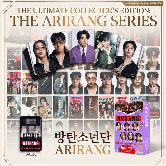 BTS Arirang Series Photocard Set. 96 Pcs Premium BTS Cards & Decorative Stickers