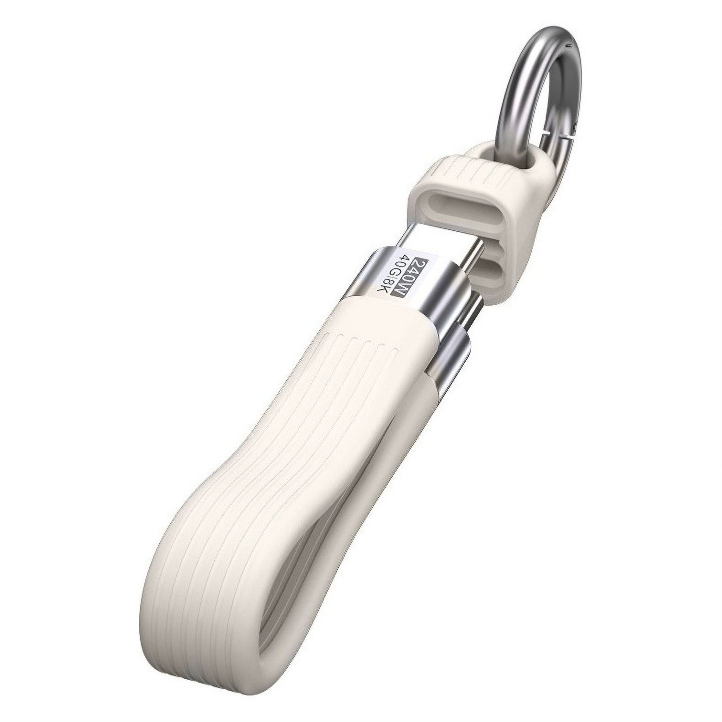 High-Speed USB Cable Keychain. Portable cellphone charger Keychain
