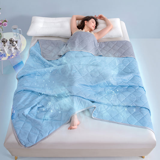 Korean Ice Cooling Blanket, Ultra Soft Double-sided Summer Comforter