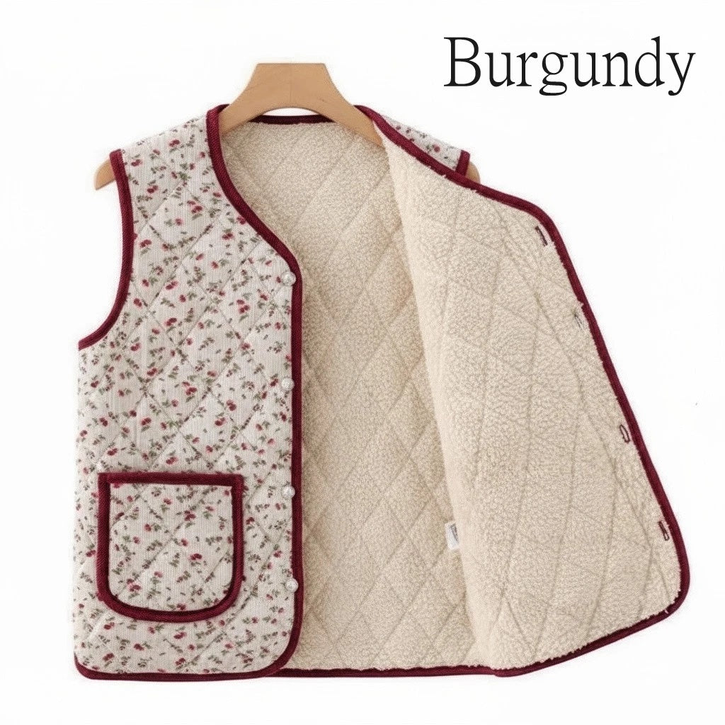 Premium Korean Floral Vest / Retro Floral Vest / Country Getaway Kimjang Vest