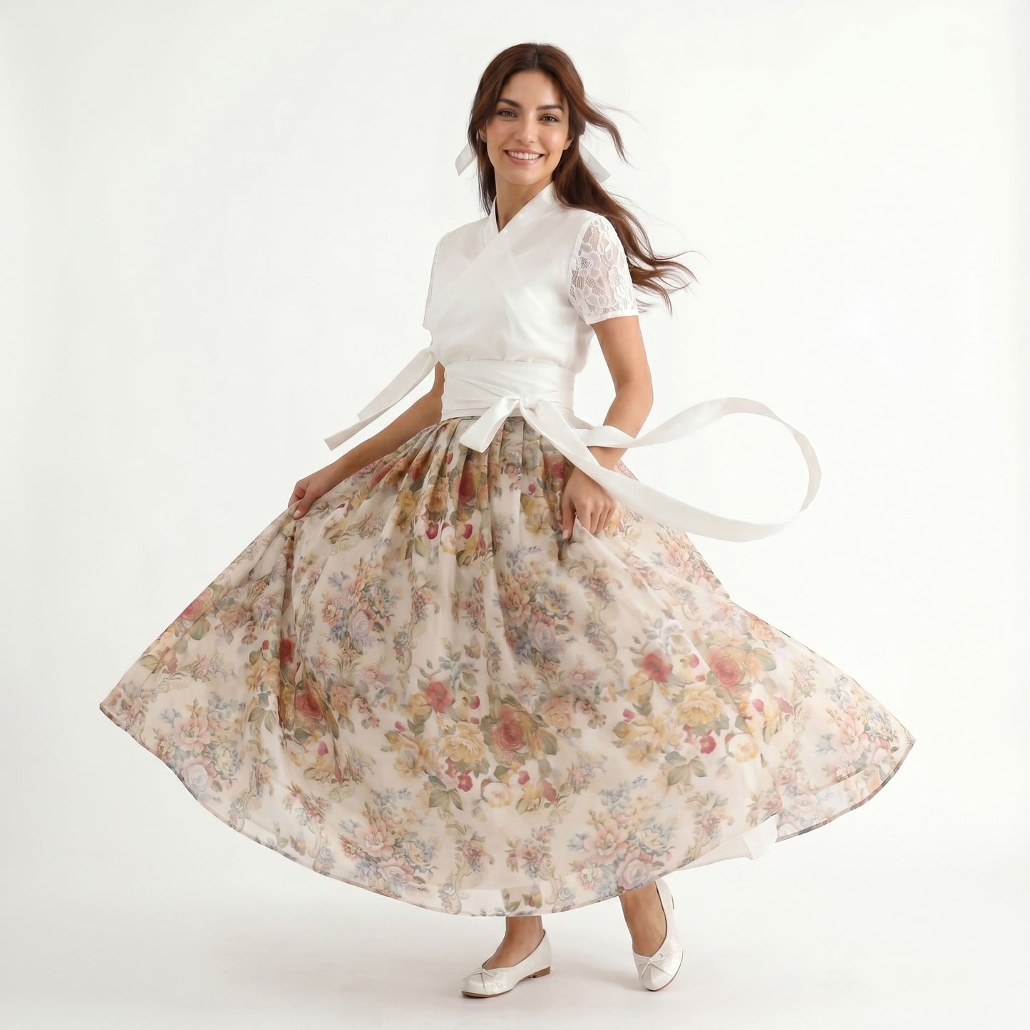 Korean Hanbok Blouse Nari Lace Jeogori