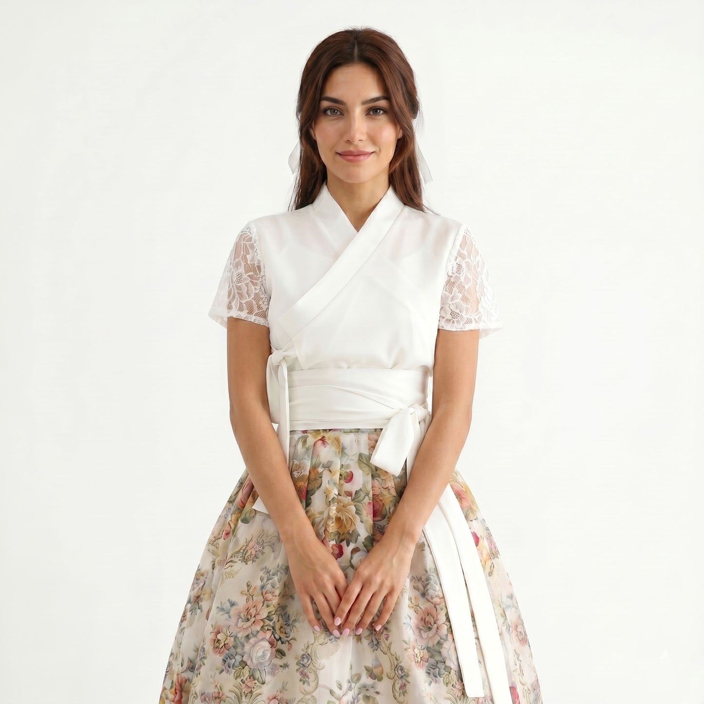 Korean Hanbok Blouse Nari Lace Jeogori