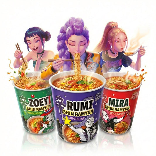 Shin Ramyun KPOP Demon Hunters Ramyun - 3Cups set