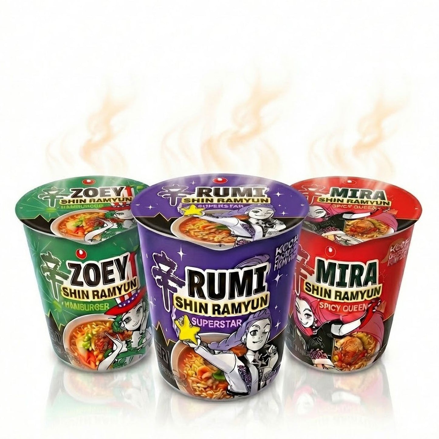 Shin Ramyun KPOP Demon Hunters Ramyun - 3Cups set