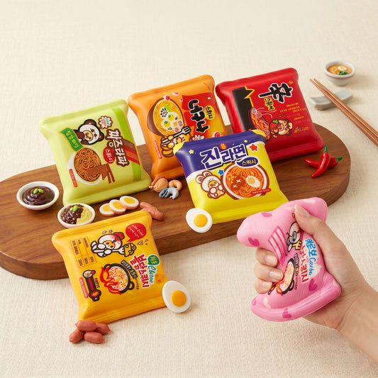 Korean Ramyun Spicy Squishy - Soft but Firm Squeeze Toys for Adults