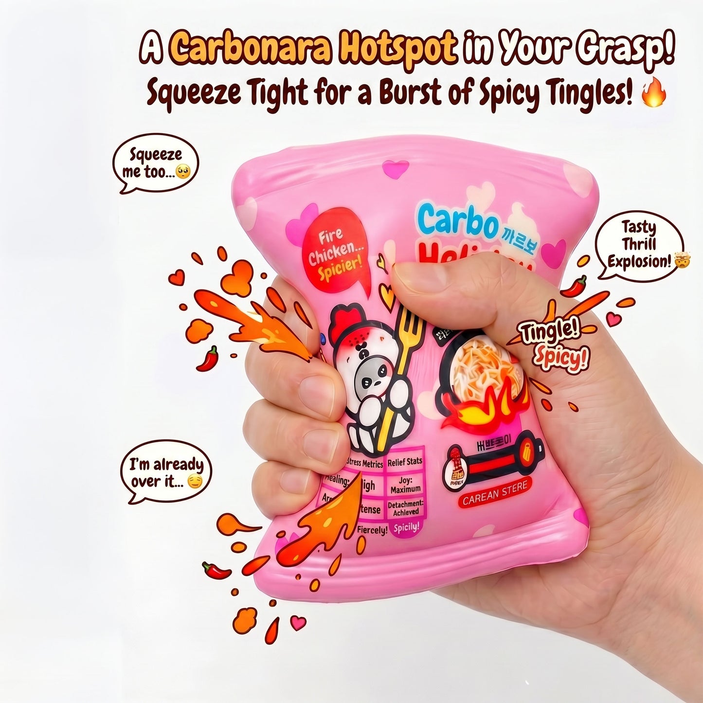 Korean Ramyun Spicy Squishy - Soft but Firm Squeeze Toys for Adults