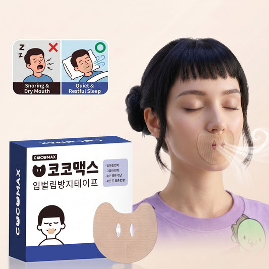 Korean Mouth Tape for Sleeping 30pk, Dual Vent Hole Design,