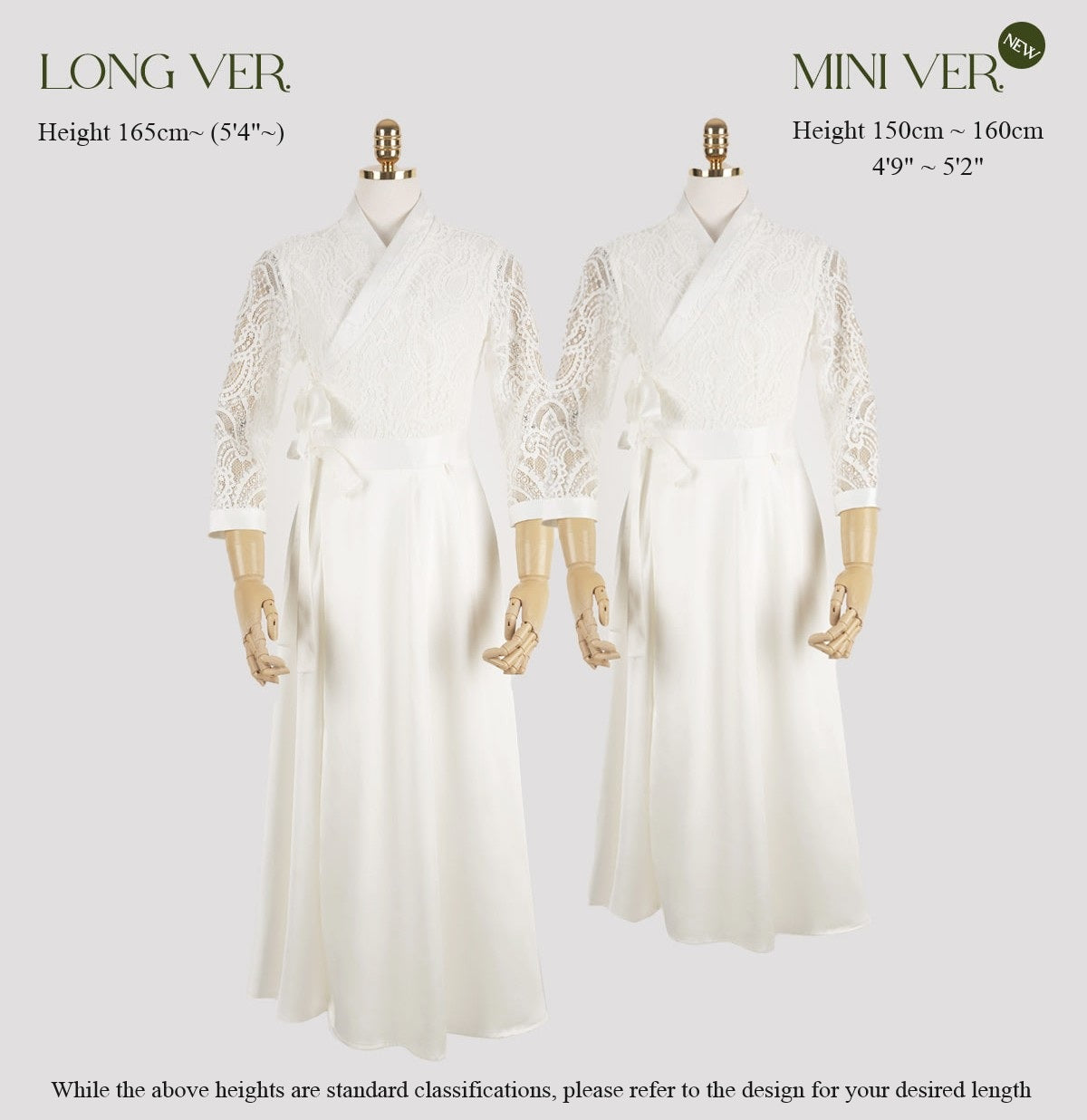 Korean Modern Hanbok De-olin lace Dress Wedding