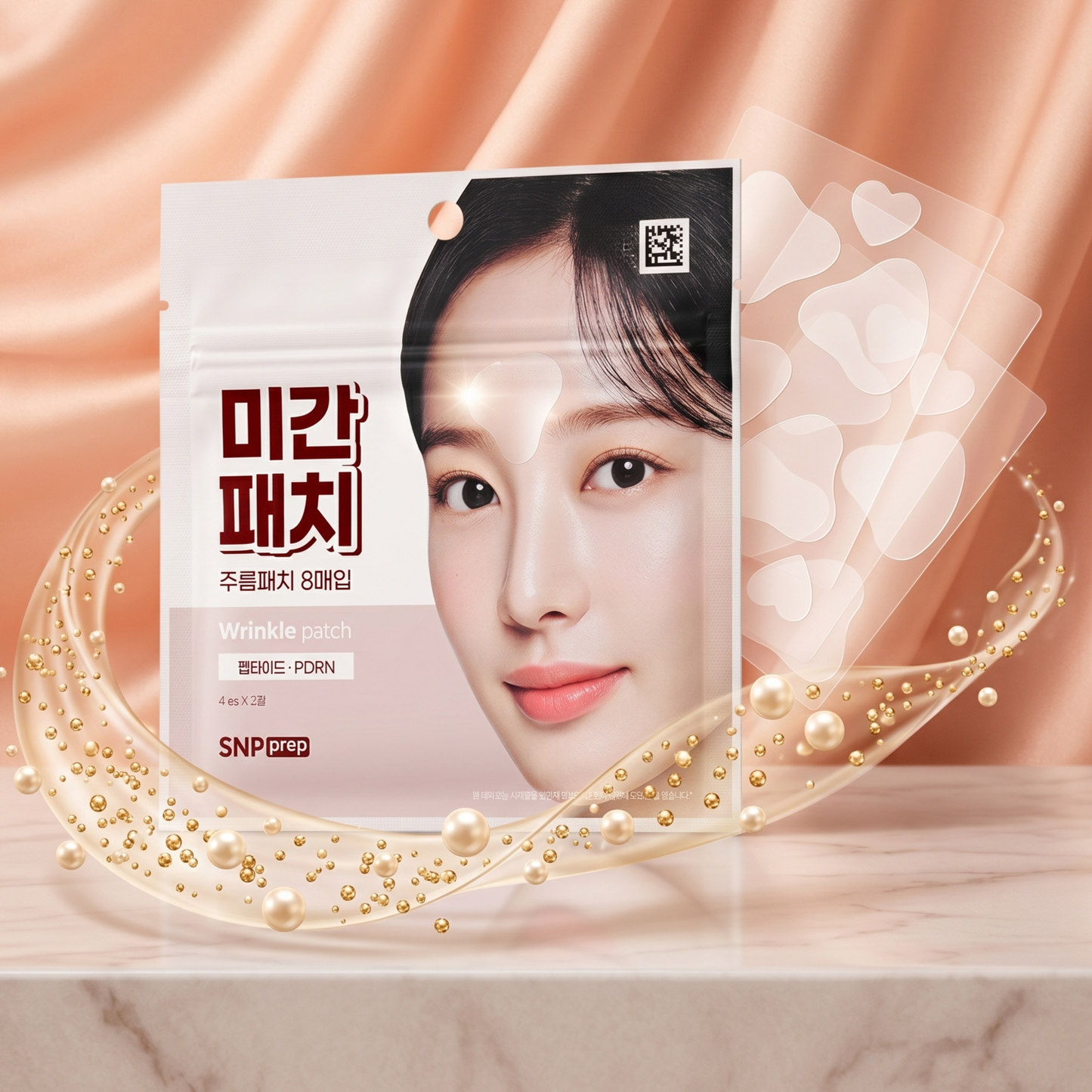 Korean Prep PDRN Wrinkle Patches -Frown Line (8ct)