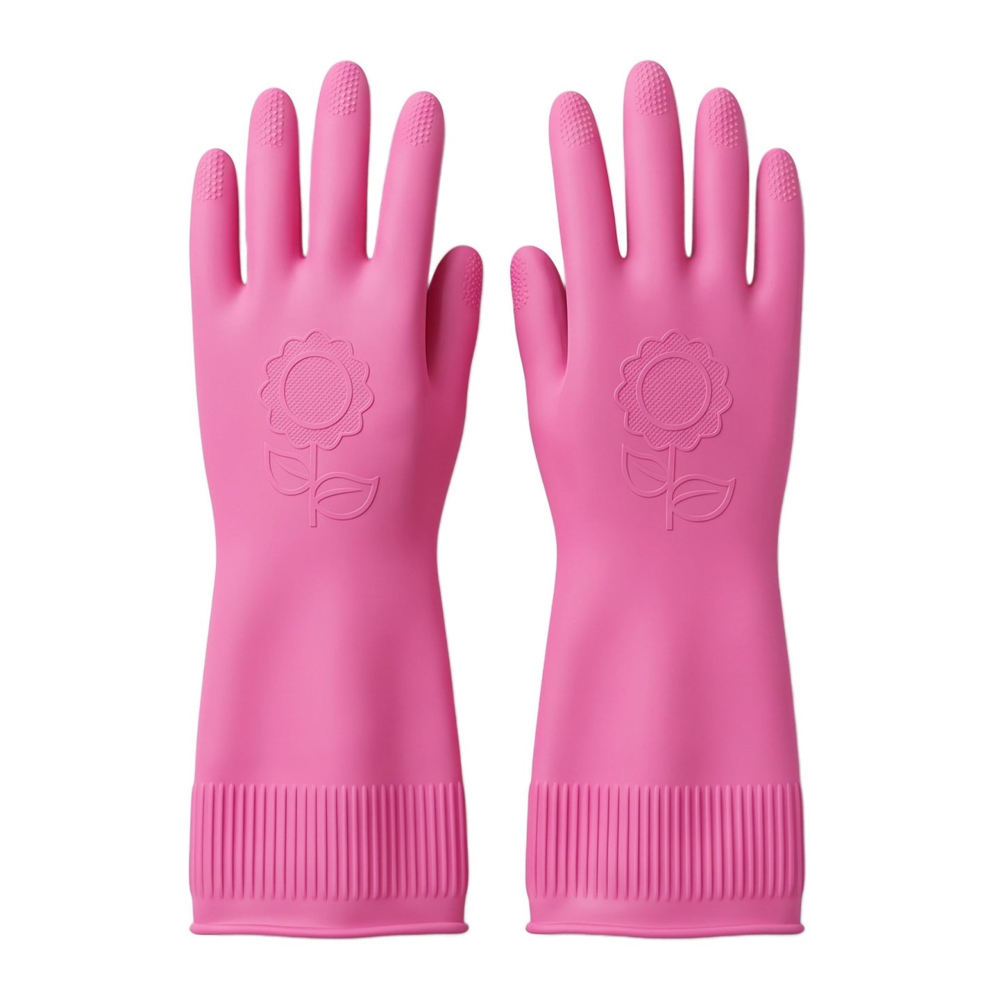 Korean Rubber cleaning gloves6 Pairs. Reusable Waterproof Household Dishwashing Cleaning Rubber Gloves