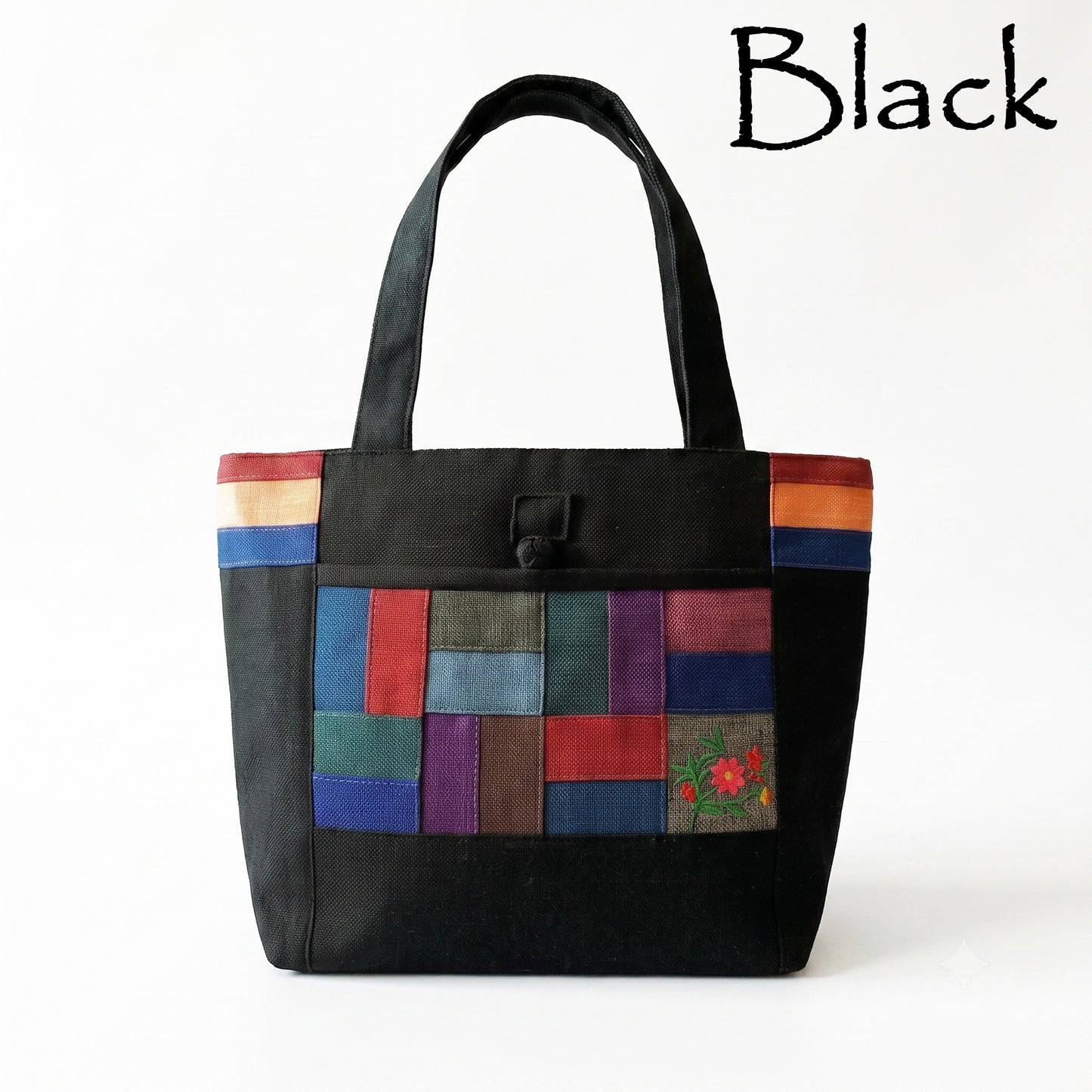 Artisan Korean Traditional Tote Bag - Elegant Heritage Canvas Handbag