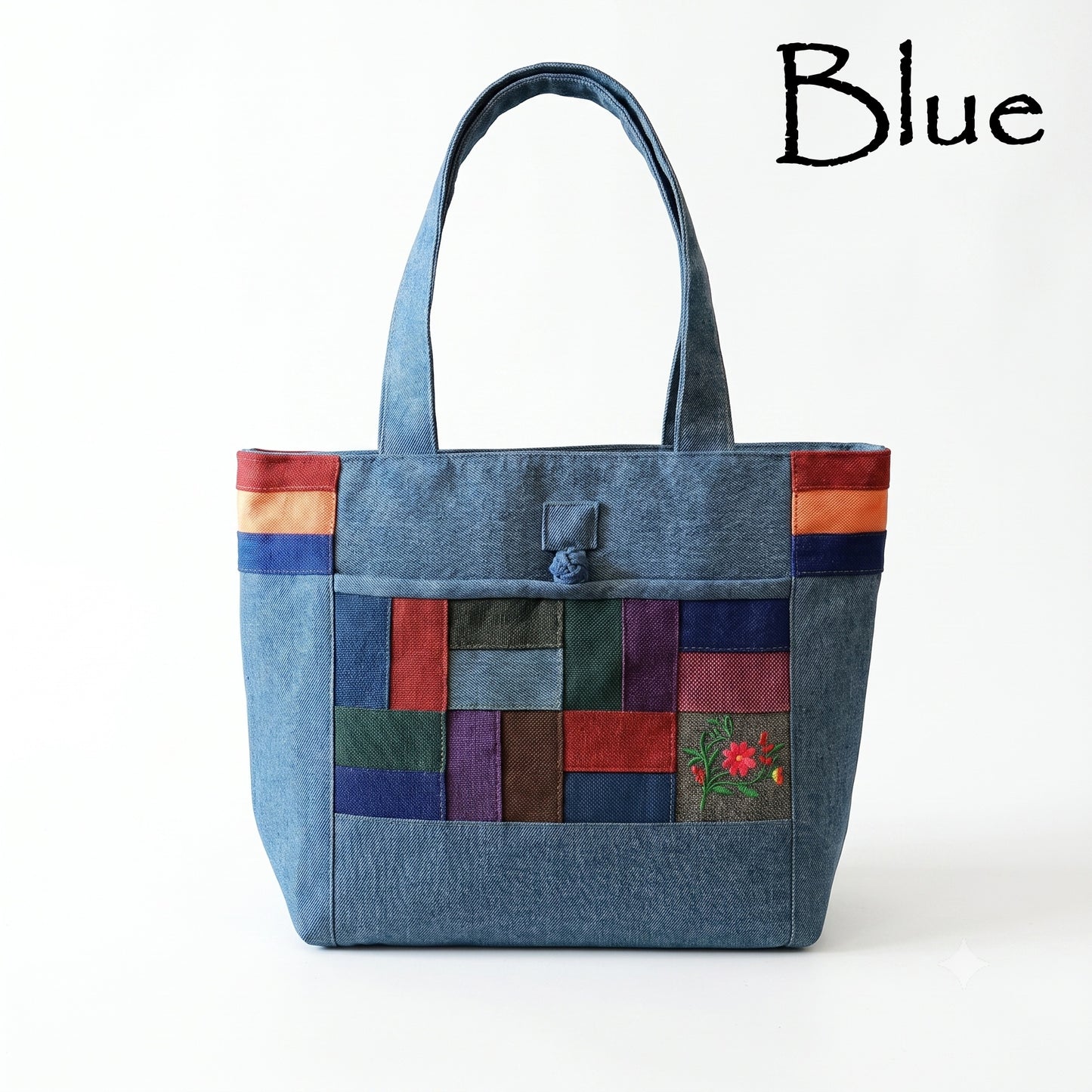 Artisan Korean Traditional Tote Bag - Elegant Heritage Canvas Handbag