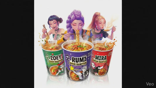 Shin Ramyun KPOP Demon Hunters Ramyun - 3Cups set