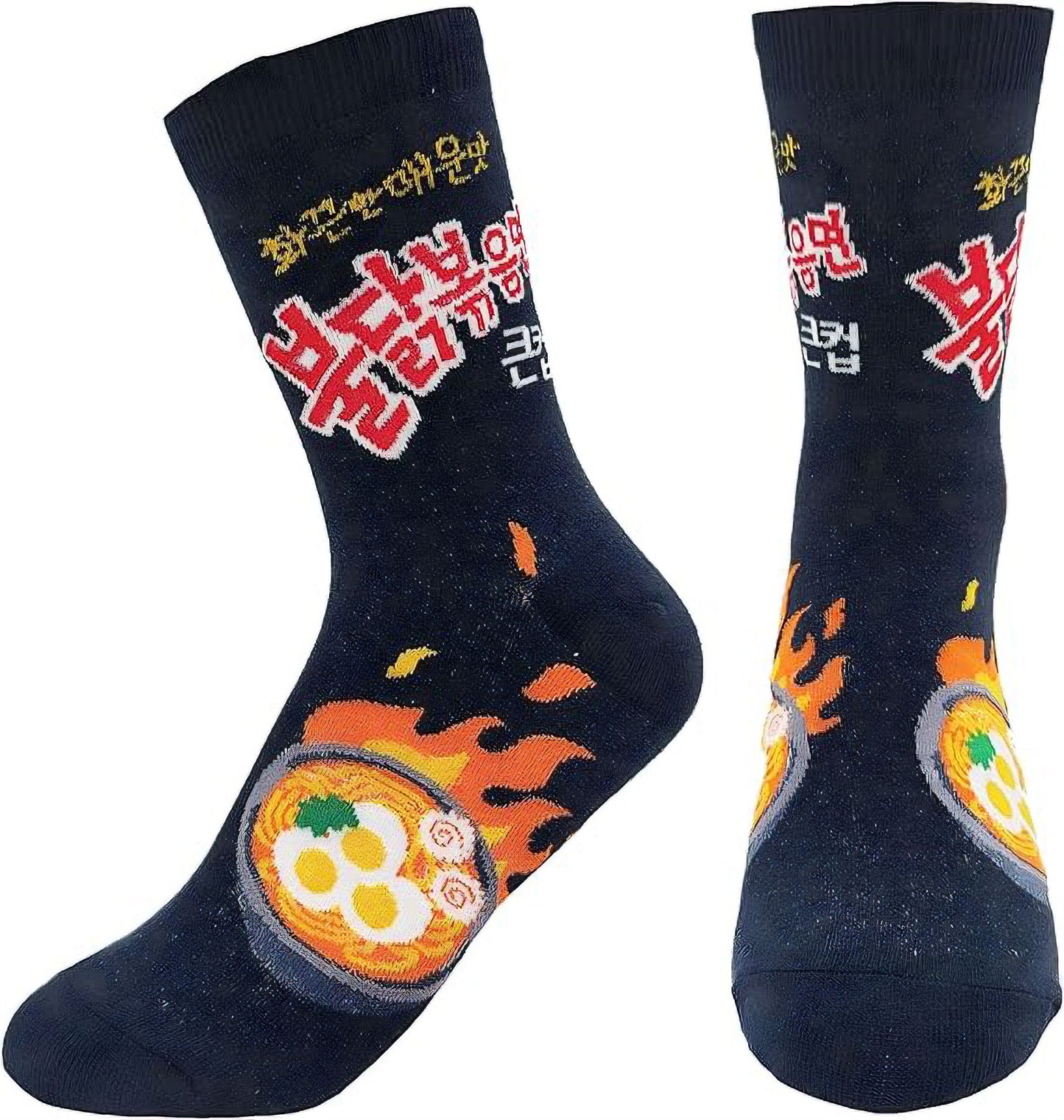 3Pairs K-Culture Korean Socks. Korean Ramyeon Socks.