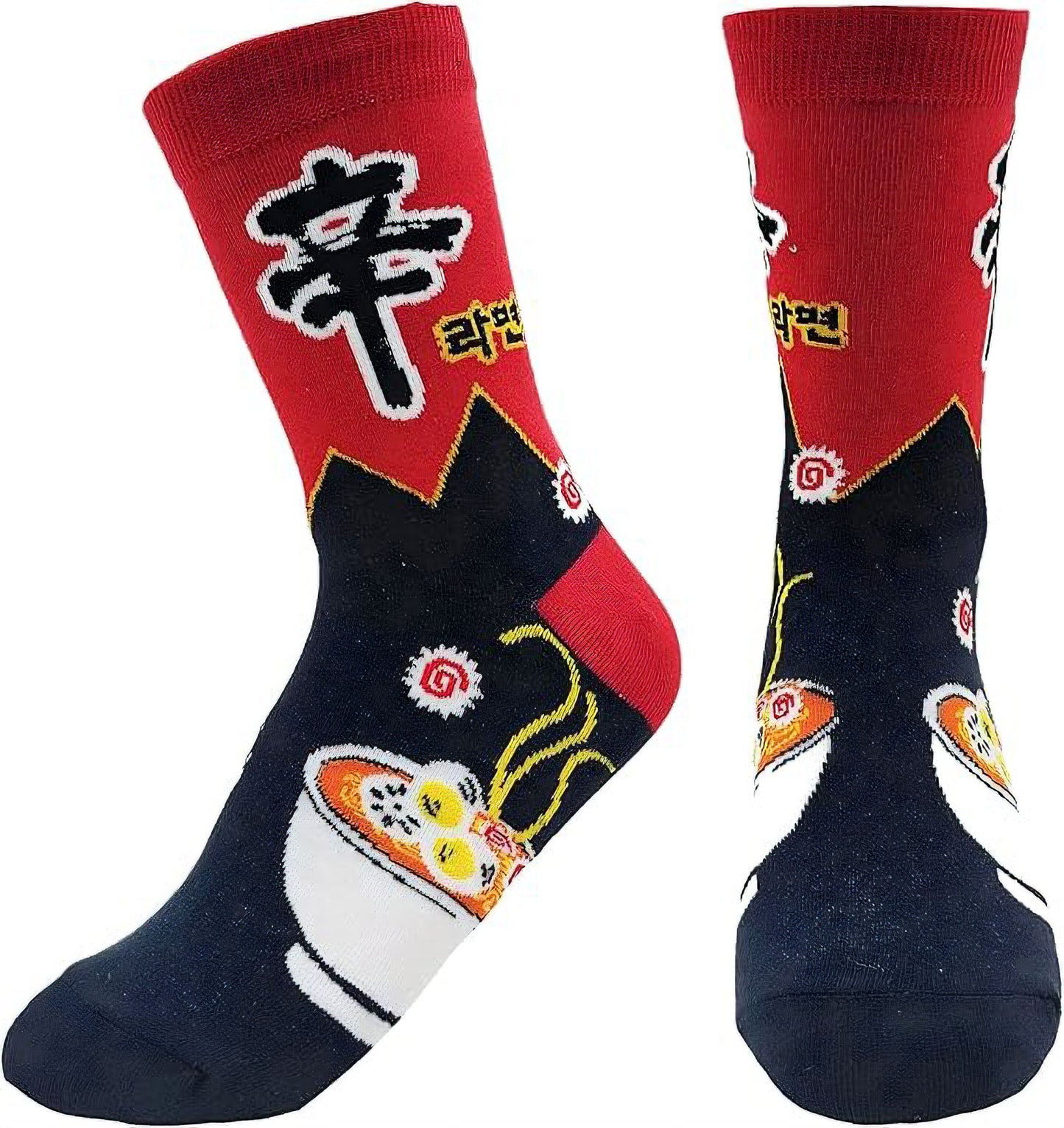 3Pairs K-Culture Korean Socks. Korean Ramyeon Socks.